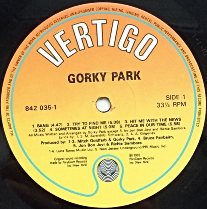 Gorky Park, Nikolai Noskov - Bang Akkorde