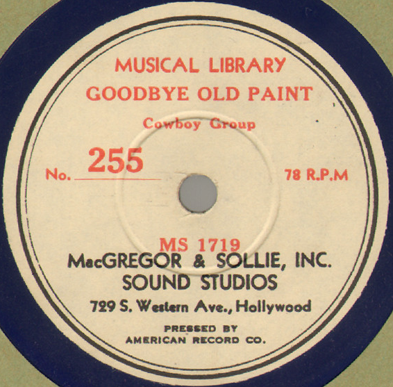 Western music - Goodbye Old Paint Akkorde