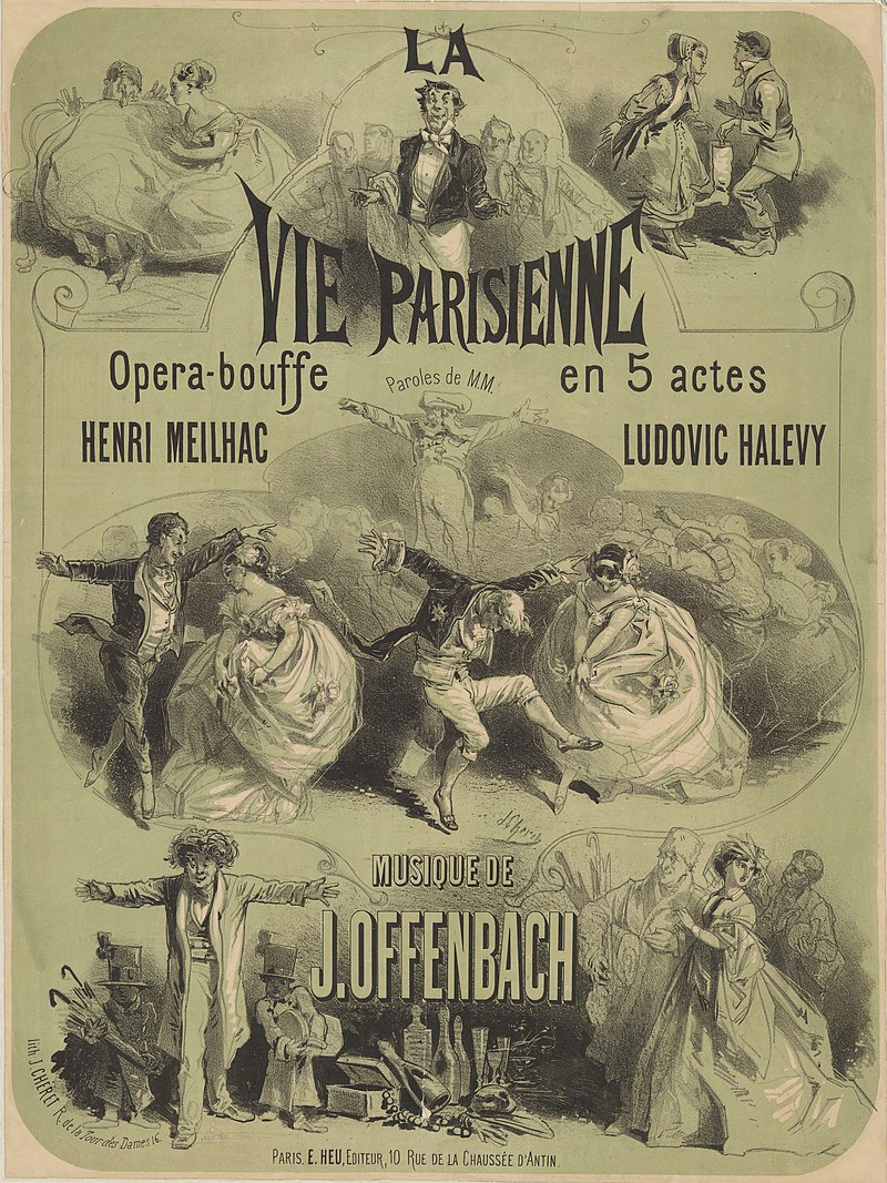 Jacques Offenbach - Overture to 'La vie parisienne' Noten für Piano