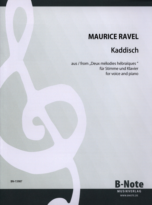 Maurice Ravel - Deux Melodies hebraiques, MA 22: No. 1, Kaddisch in C Minor Noten für Piano