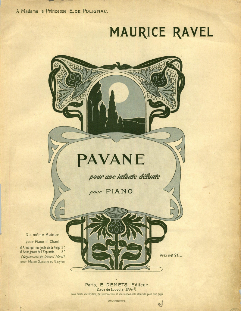 Maurice Ravel - Pavane pour une infante defunte Noten für Piano