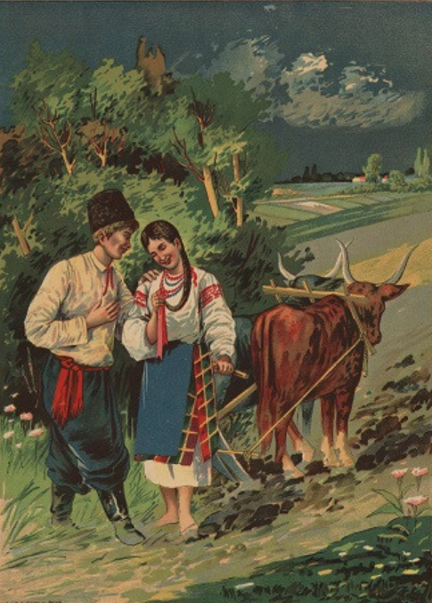 Ukrainian folk song, Cossack song - Ой за гаєм, гаєм Noten für Piano