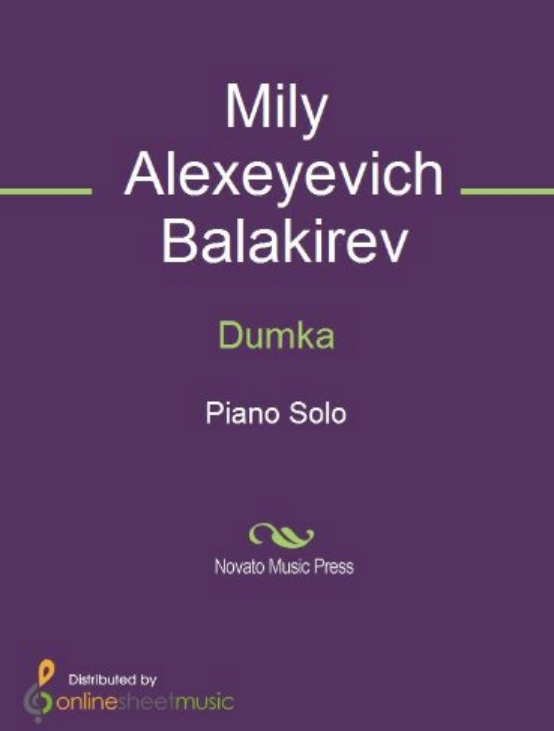 Mily Balakirev - Dumka Noten für Piano