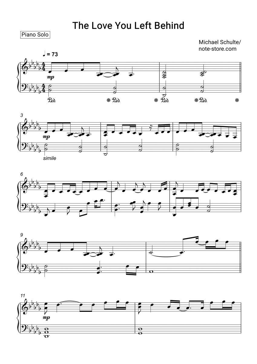 The Love You Left Behind Michael Schulte Lyrics