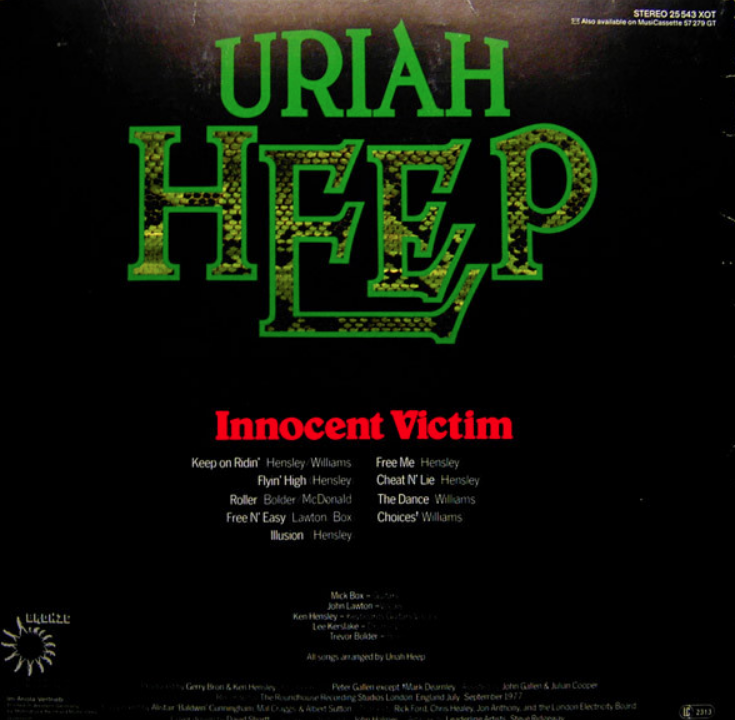Uriah Heep - Choices Noten für Piano