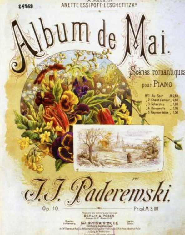 Ignacy Jan Paderewski - Album de Mai, Op.10: No.5 Caprice Valse Noten für Piano