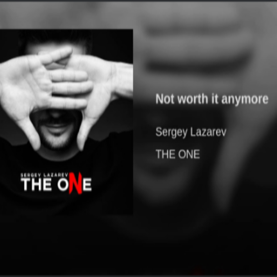 Sergey Lazarev - Not worth it anymore Noten für Piano