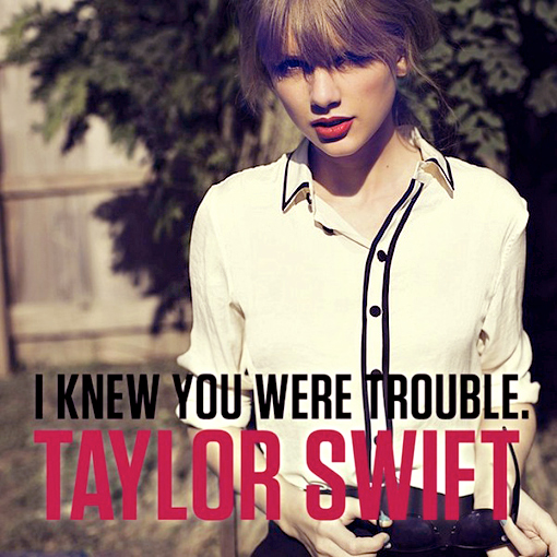 Taylor Swift - I Knew You Were Trouble Noten für Piano