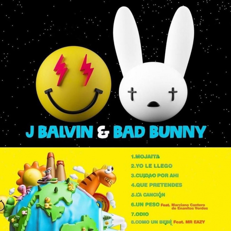 J Balvin, Bad Bunny, Marciano Cantero - UN PESO Noten für Piano