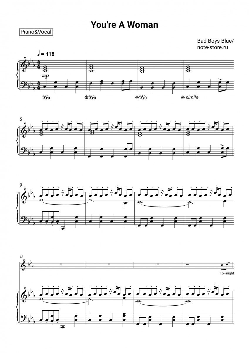 You re a woman перевод. Bad boys Blue you're a woman Ноты. Bad Ноты для фортепиано. Bluebird Ноты для фортепиано. You're a woman Ноты.
