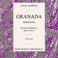 Isaac Albeniz - Suite española, Op.47: No.1 Granada Noten für Piano