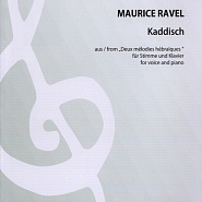 Maurice Ravel - Deux Melodies hebraiques, MA 22: No. 1, Kaddisch in C Minor Noten für Piano