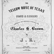 Western music - The Yellow Rose of Texas Noten für Piano
