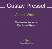 Gustav Pressel - An der Weser Noten für Piano
