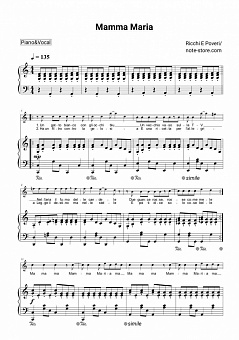 Ricchi E Poveri Mamma Maria Noten Fur Piano Downloaden Fur Anfanger Klavier Gesang Sku Pvo0010618 Dj tequila & dj grappa — mama maria. mamma maria klavier gesang