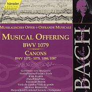 Johann Sebastian Bach - Canon Trias Harmonica a 8 BWV 1072 Noten für Piano