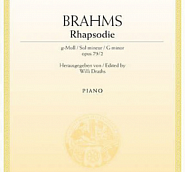 Johannes Brahms - Rhapsody in G minor – Op. 79 No. 2 Noten für Piano