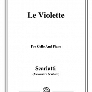 Alessandro Scarlatti - Le violette (from ‘Pirro e Demetrio’) Noten für Piano