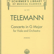 Georg Philipp Telemann - Viola Concerto in G Major, TWV 51:G9: III. Andante Noten für Piano