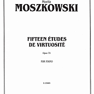 Moritz Moszkowski - 15 Etudes de Virtuosite, Op.72: No.7 Allegro energico Noten für Piano