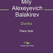 Mily Balakirev - Dumka Noten für Piano
