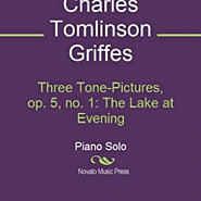 Charles Tomlinson Griffes - Three Tone-Pictures, Op.5: No.1 The Lake at Evening Noten für Piano