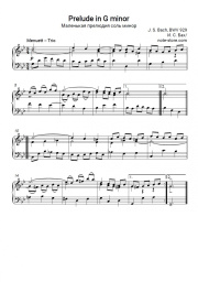 Noten, Akkorde Johann Sebastian Bach - Prelude in G minor, BWV 929