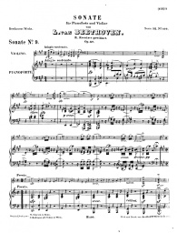 Noten, Akkorde Ludwig van Beethoven - The Violin Sonata No. 9, Op. 47