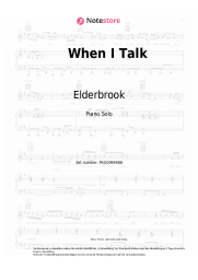 Noten, Akkorde Kx5, Elderbrook - When I Talk