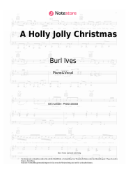 Noten, Akkorde Burl Ives - A Holly Jolly Christmas