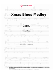 Noten, Akkorde Garou - Xmas Blues Medley