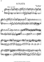 Noten, Akkorde Wolfgang Amadeus Mozart - Sonata №9