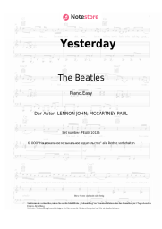 Noten, Akkorde The Beatles - Yesterday