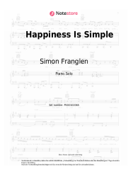 Noten, Akkorde Simon Franglen - Happiness Is Simple