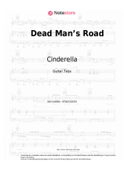 Noten, Akkorde Cinderella - Dead Man’s Road