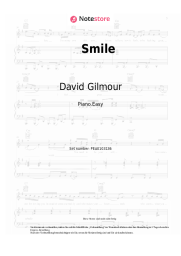 Noten, Akkorde David Gilmour - Smile