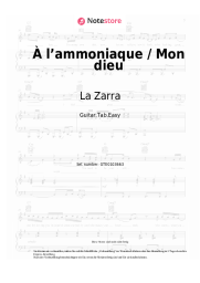 Noten, Akkorde La Zarra - À l’ammoniaque / Mon dieu