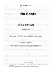 Noten, Akkorde Alice Merton - No Roots