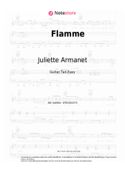 Noten, Akkorde Juliette Armanet - Flamme