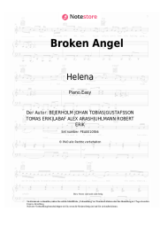 Noten, Akkorde Arash, Helena - Broken Angel