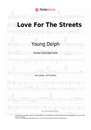 Noten, Akkorde Young Dolph - Love For The Streets
