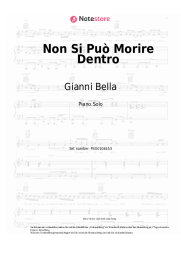 undefined Gianni Bella - Non Si Può Morire Dentro