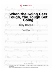 Noten, Akkorde Billy Ocean - When the Going Gets Tough, the Tough Get Going
