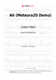 Noten, Akkorde Linkin Park - A6 (Meteora|20 Demo)