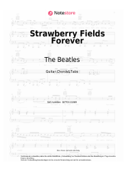 Noten, Akkorde The Beatles - Strawberry Fields Forever