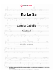 Noten, Akkorde Oxlade, Camila Cabello - Ku Lo Sa