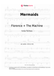 Noten, Akkorde Florence + The Machine - Mermaids