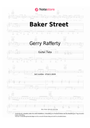 Noten, Akkorde Gerry Rafferty - Baker Street