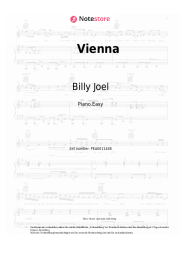 Noten, Akkorde Billy Joel - Vienna