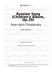 Noten, Akkorde Pyotr Ilyich Tchaikovsky - Russian Song (Children's Album, Op.39)